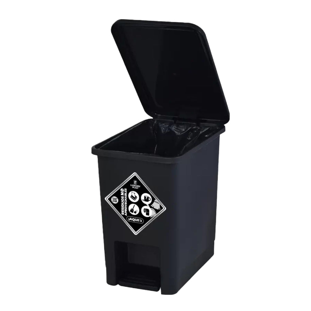 Papelera Pedal 8L Luxury Plast
