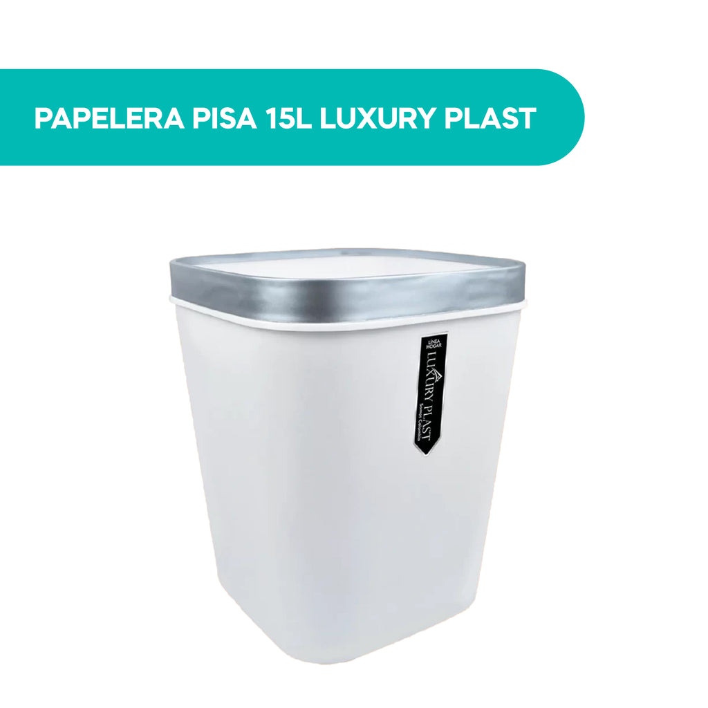 Papelera Pisa 15L Luxury Plast