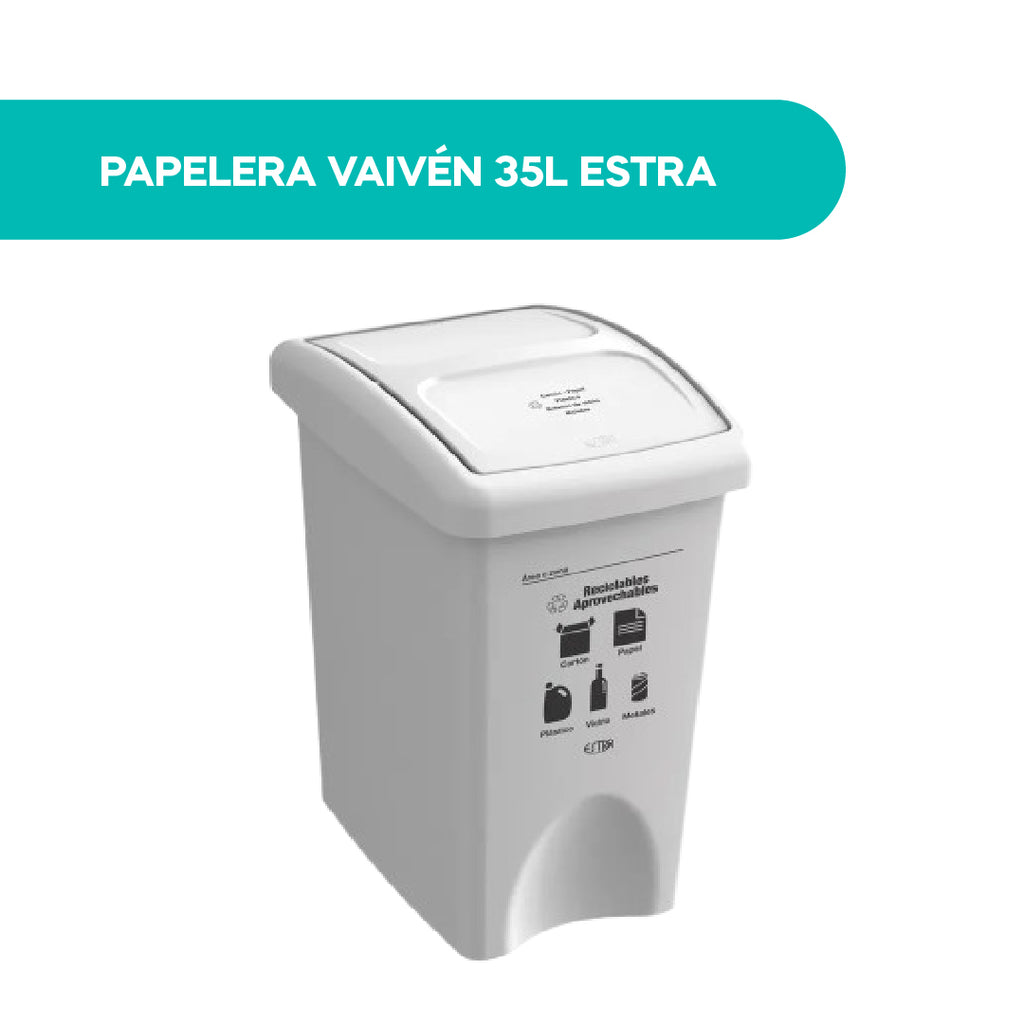 Papelera Vaivén 35L Estra