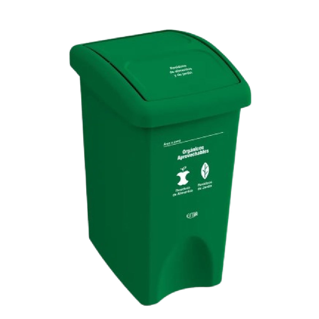 Papelera Vaivén 35L Verde Estra