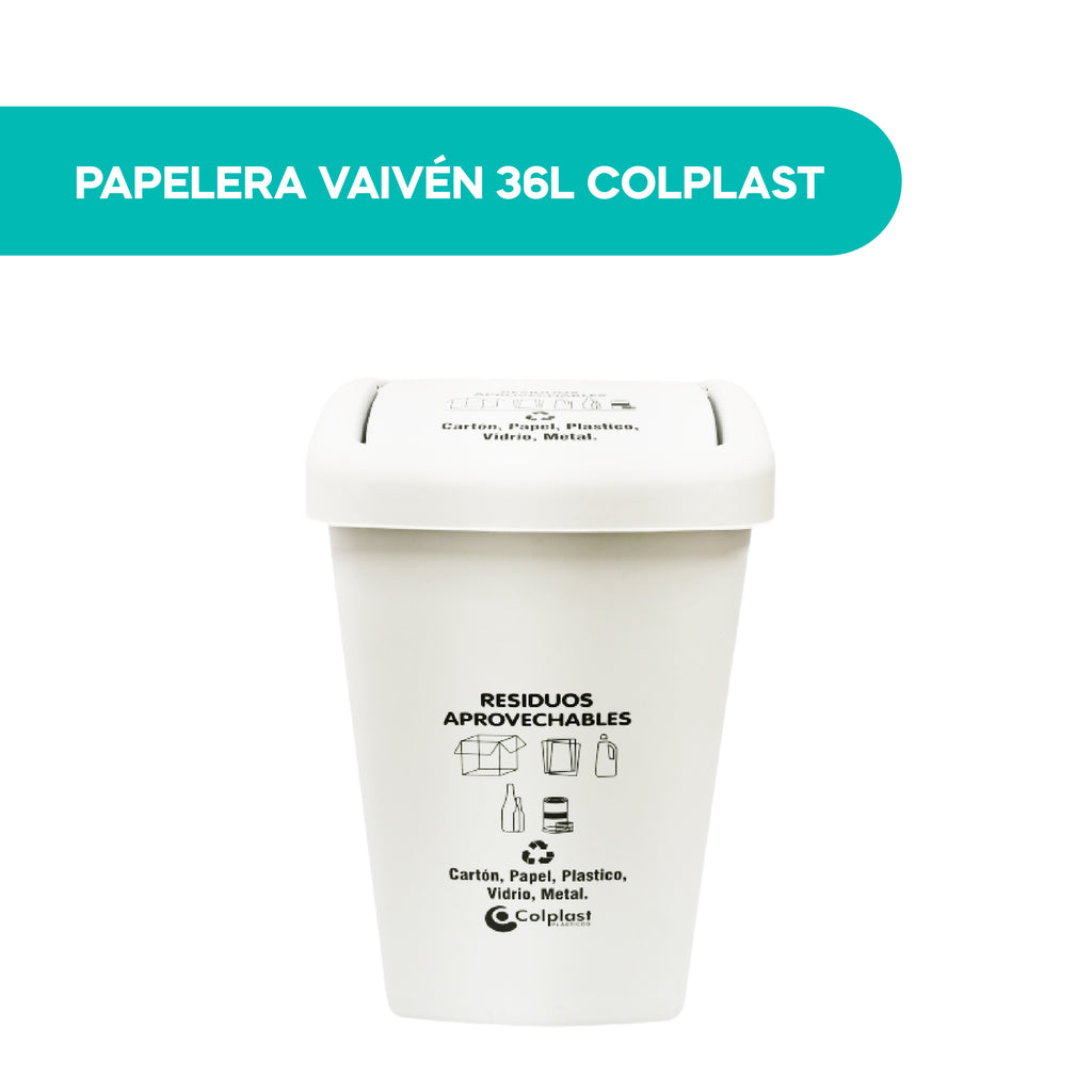 Papelera Vaivén 36L Colplast