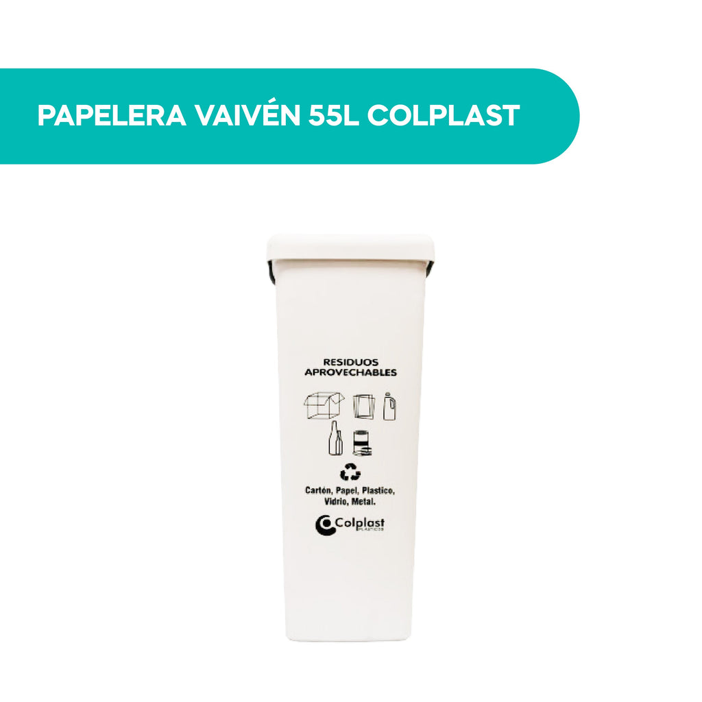 Papelera Vaivén 55L Colplast