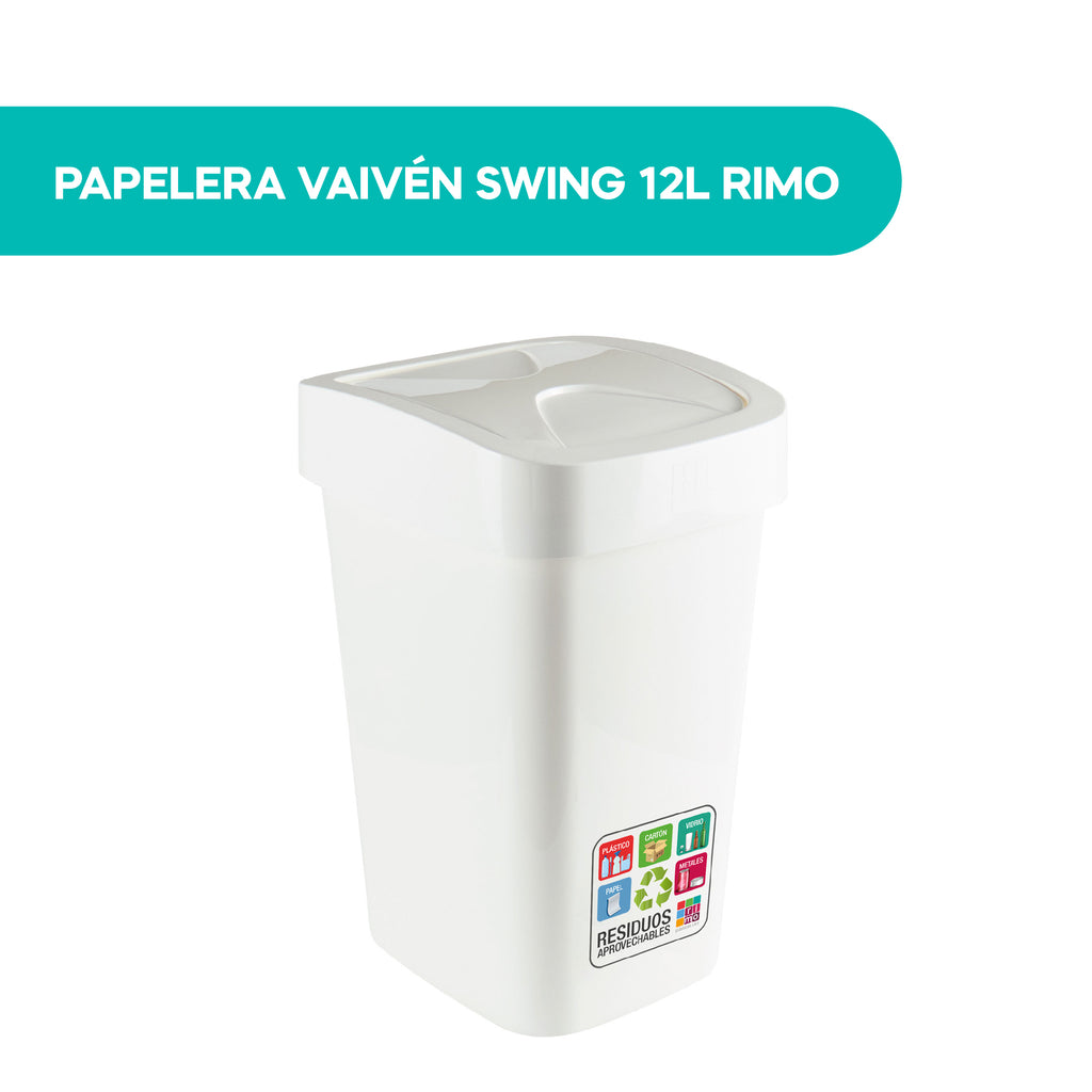 Papelera Vaivén Swing 12L Rimo