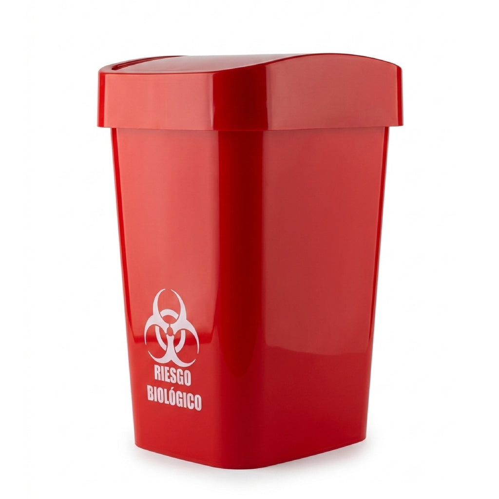 Papelera Vaivén Swing 16L Roja 
Rimo