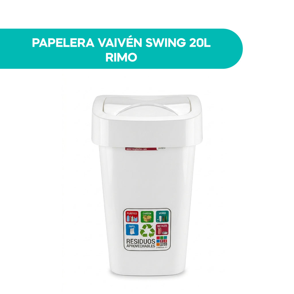 Papelera Vaivén Swing 20L Rimo
