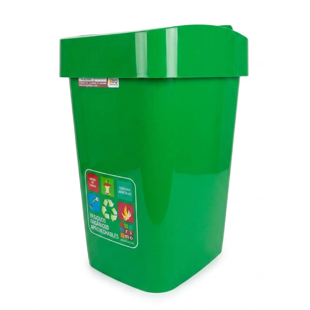 Papelera Vaivén Swing Verde 16L Rimo