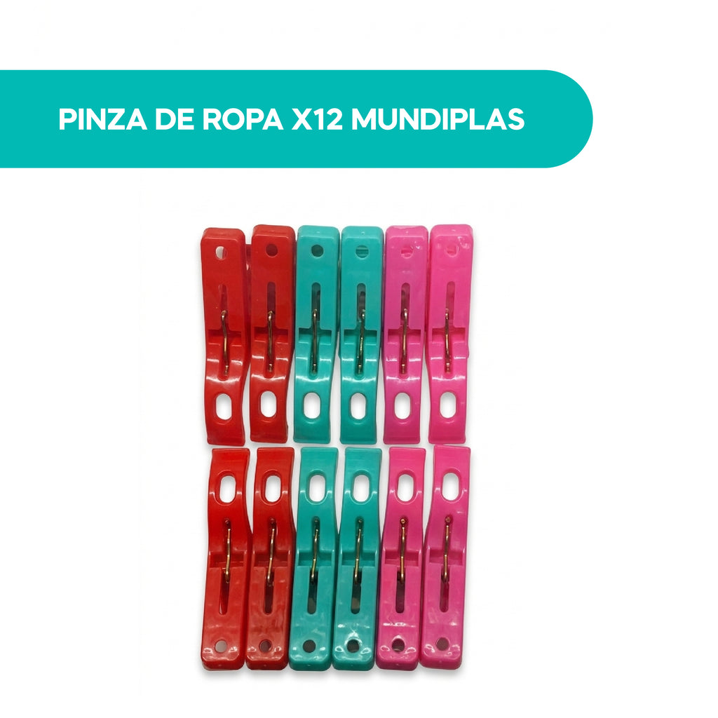 Pinza de Ropa X12 Mundiplas