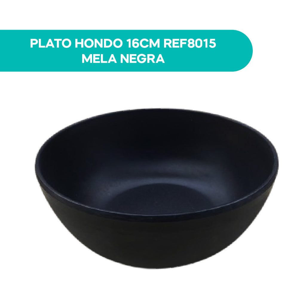 Plato Hondo 16CM REF8015 Mela Negra