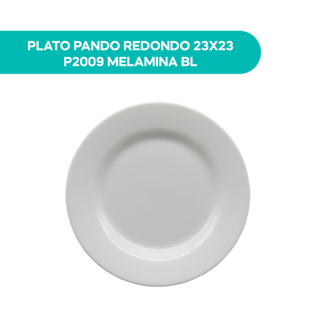 Plato Pando Redondo 20X23 P2009 Melamina BL