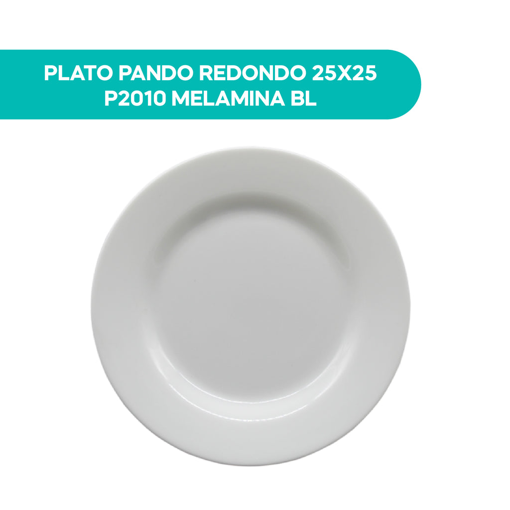 Plato Pando Redondo 25x25 P2010 Melamina BL