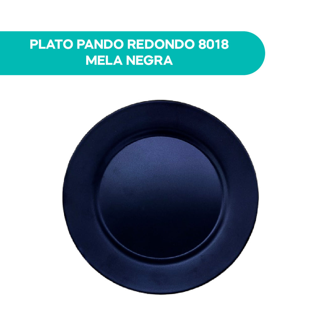 Plato Pando Redondo 8018 Mela Negra