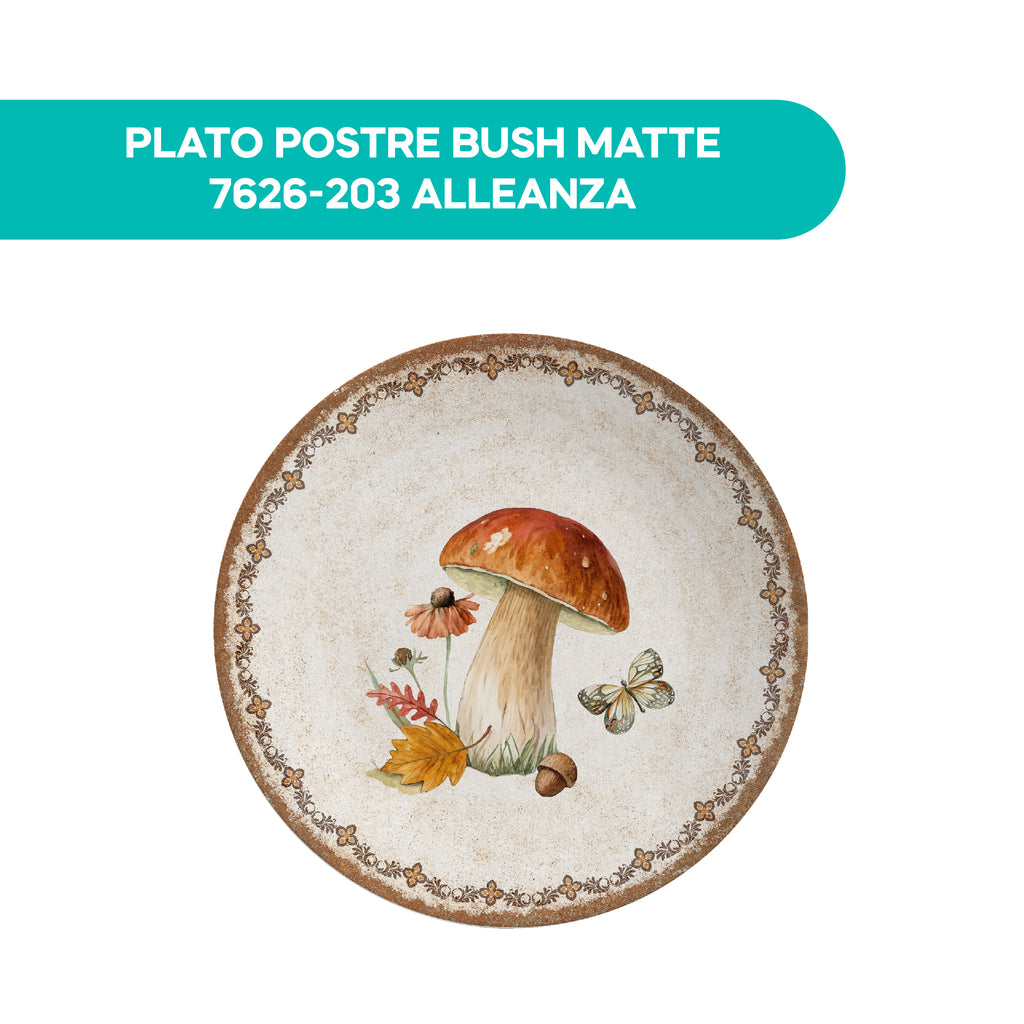 Plato Postre Bush Matte 7626-203 Alleanza