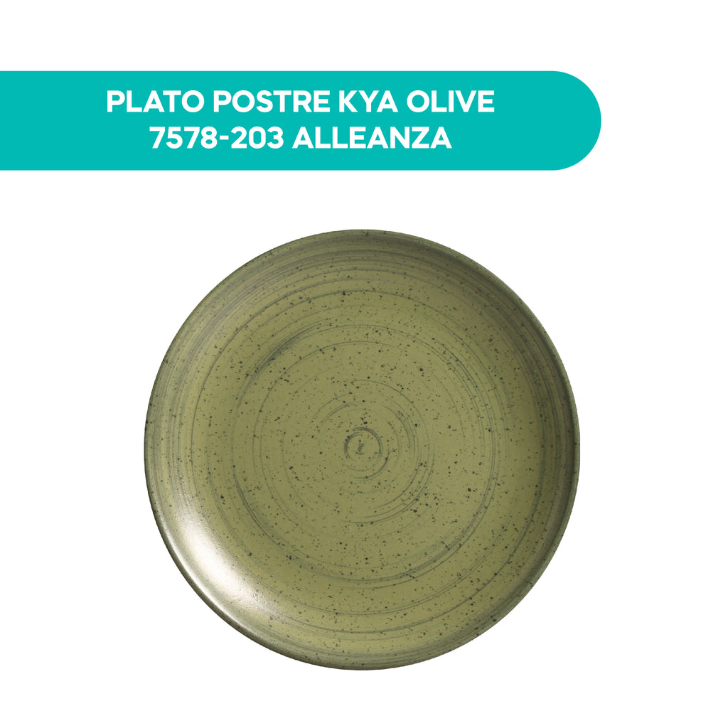 Plato Postre Kya Olive 7578-203 Alleanza