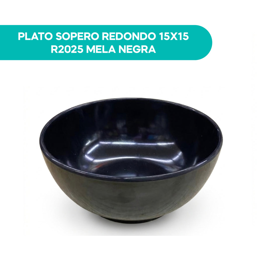 Plato Sopero Redondo 15x15 REF2025 Mela negra