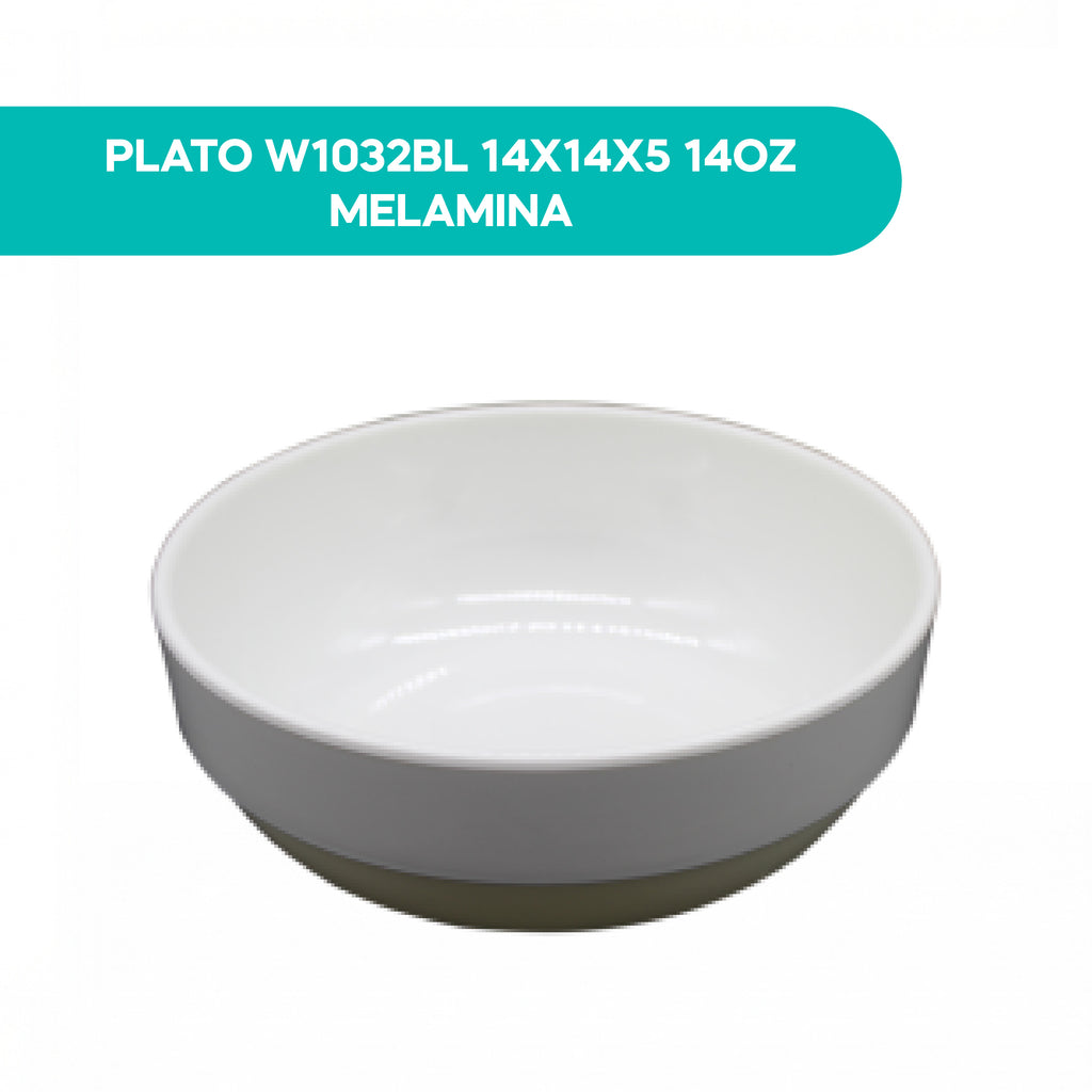 Plato W1032BL 14X14X5 14OZ Melamina
