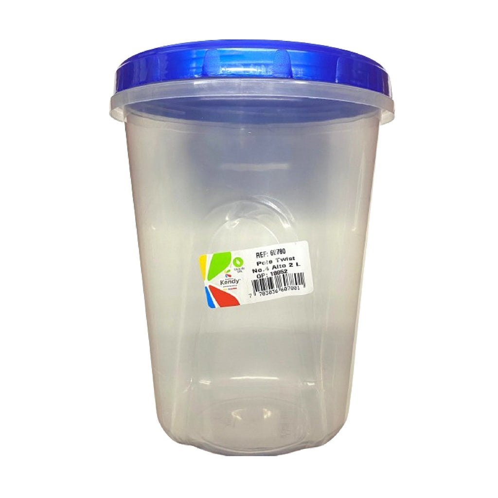 Pote Twist N4 Alto 2L Azul Kendy