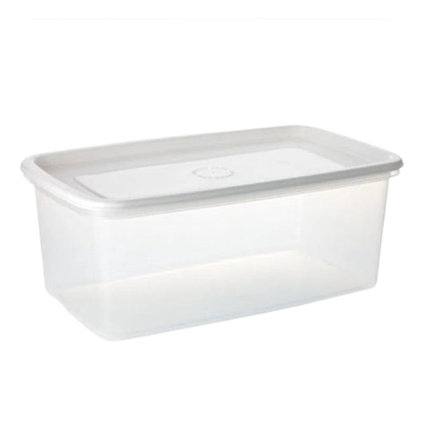 Recipiente Plus Recta 4L Tapa Blanca Estra