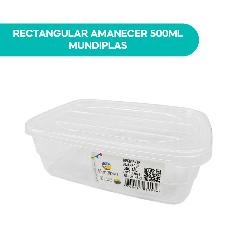 Rectangular Amanecer 500ml Mundiplas