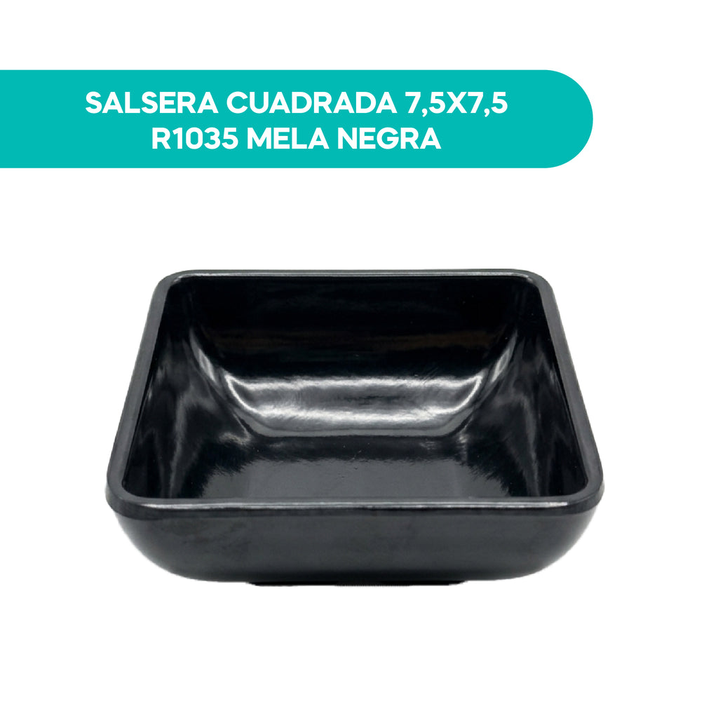 Salsera Cuadrada 7,5X7,5 R1035 Mela Negra
