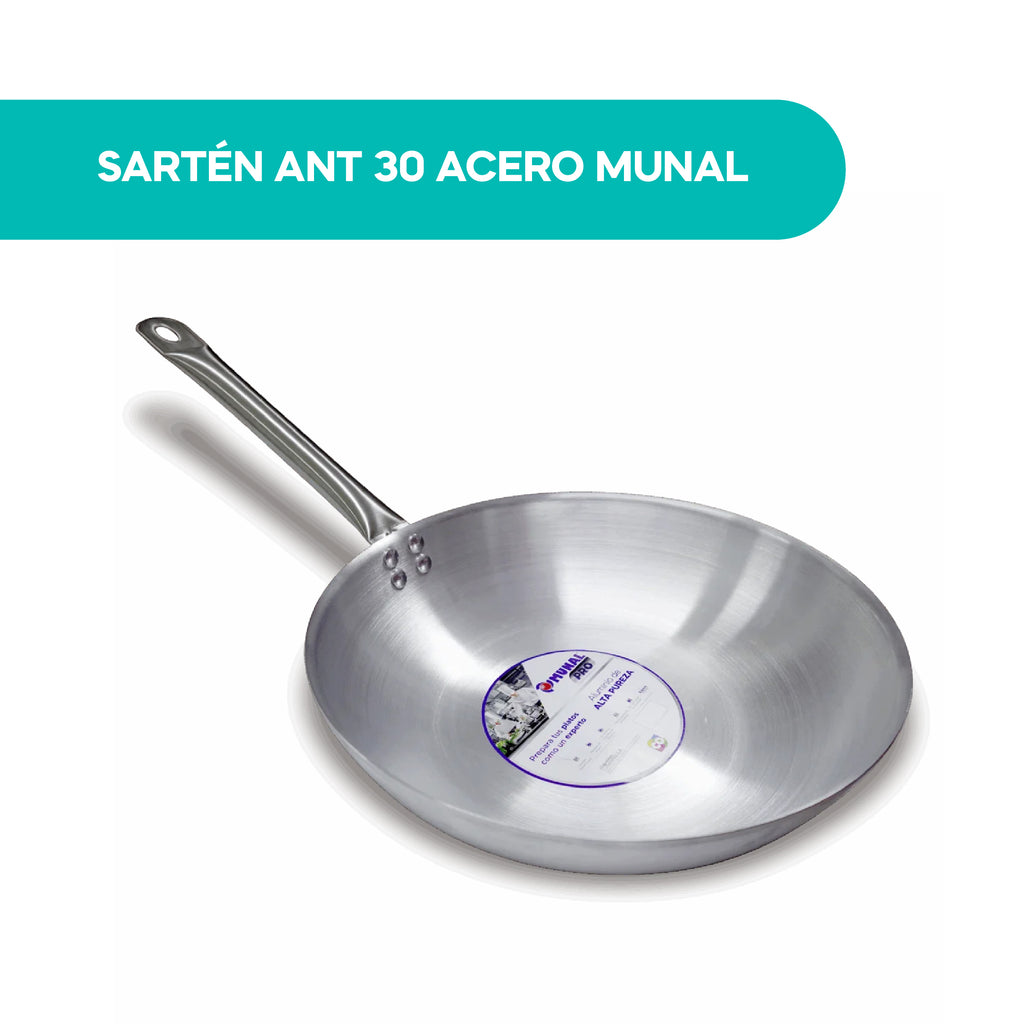 Sartén Ant 30 Acero Munal