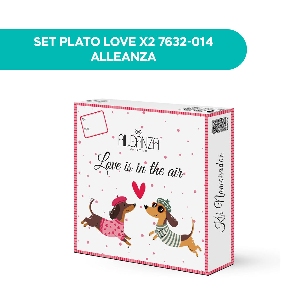 Set Plato Love X2 7632-014 Alleanza