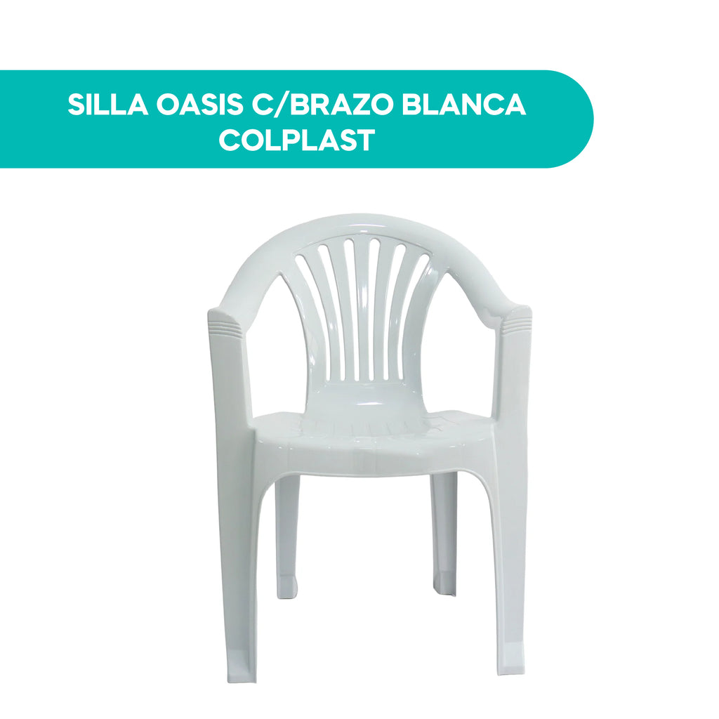 Silla Oasis C/Brazo Blanca Colplast