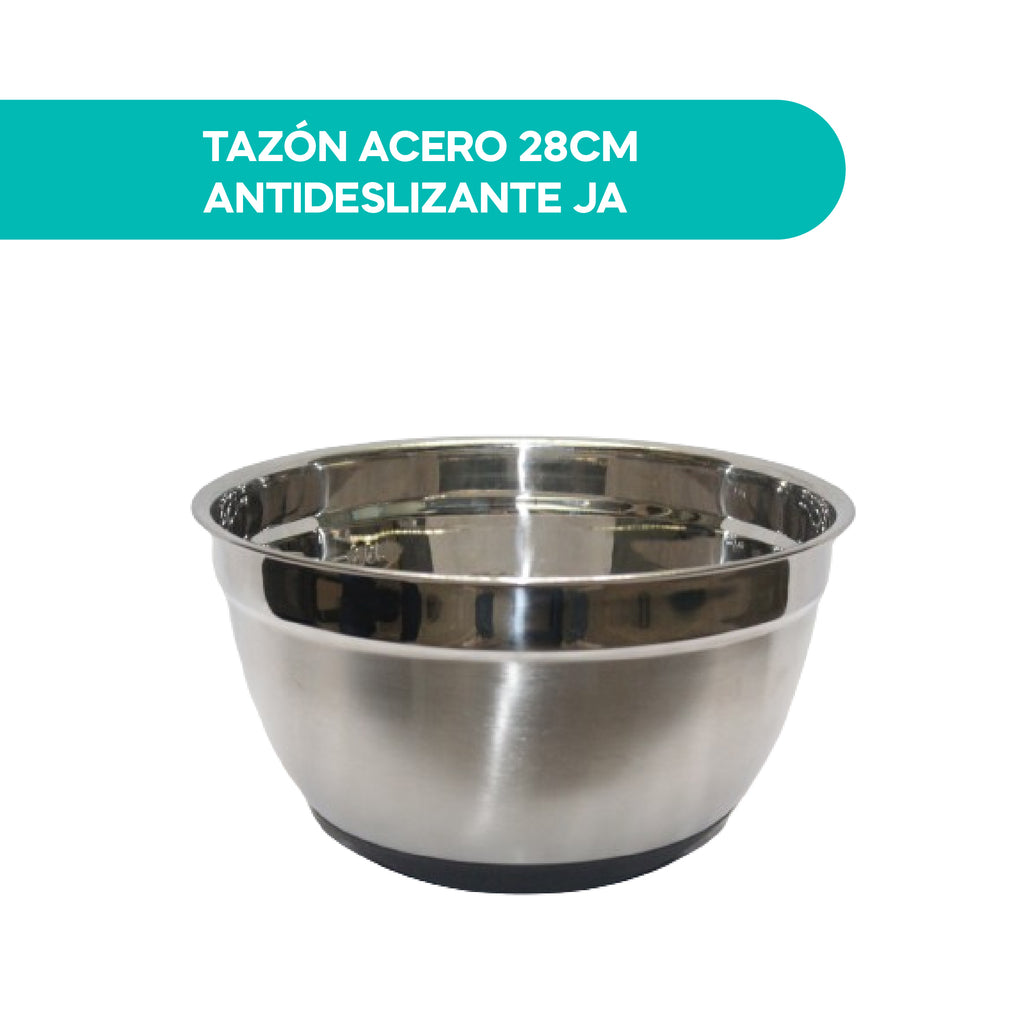 Tazón Acero 28CM Antideslizante JA