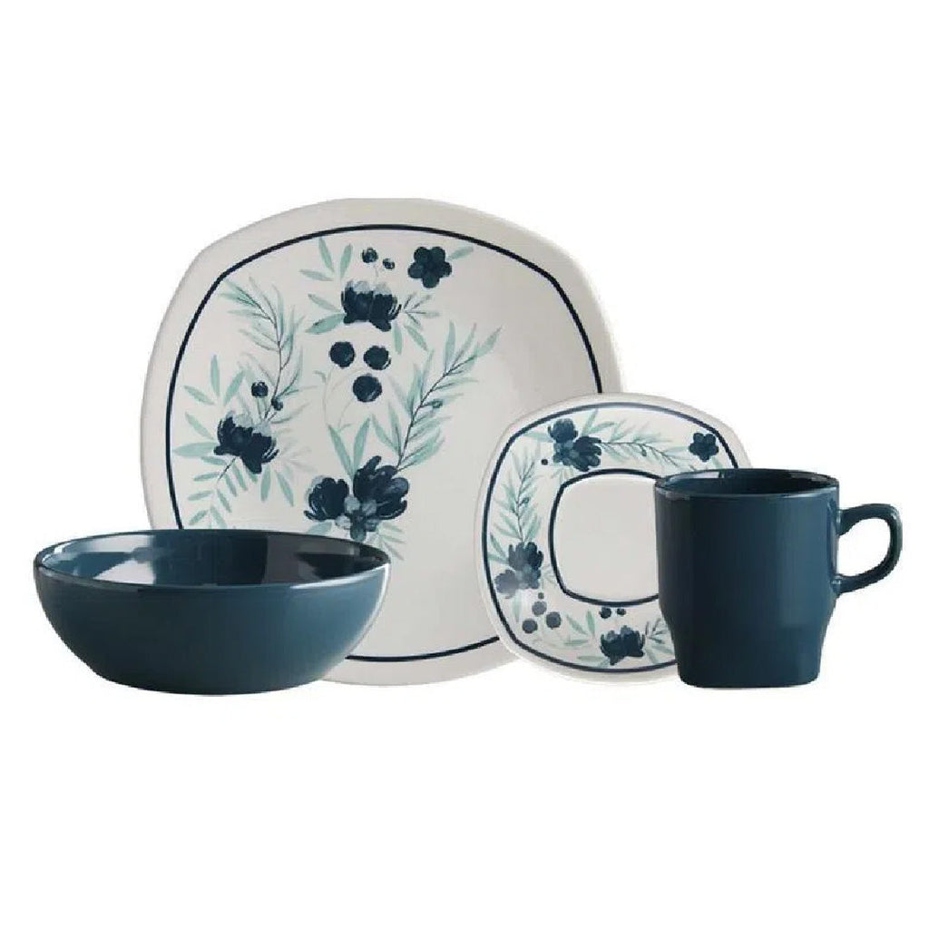 Vajilla Cuadrada 4 Puestos Corona