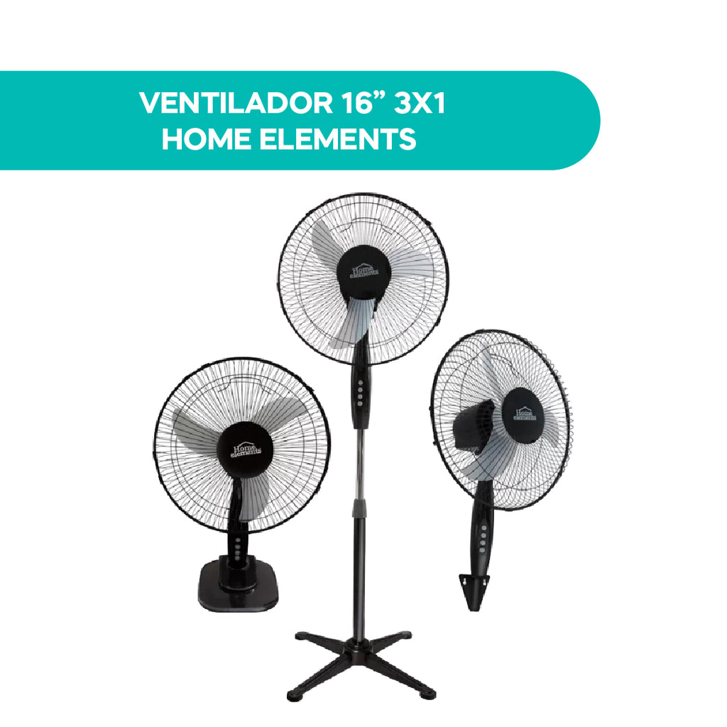 Ventilador 16 Pulgadas 3 en 1 Home Elements