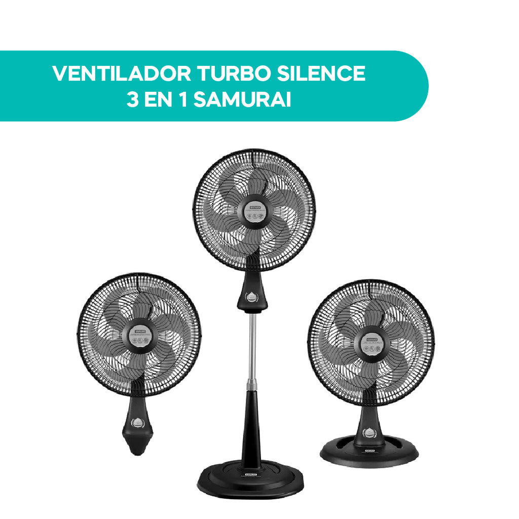 Ventilador Turbo Silence 3 en 1 Samurai