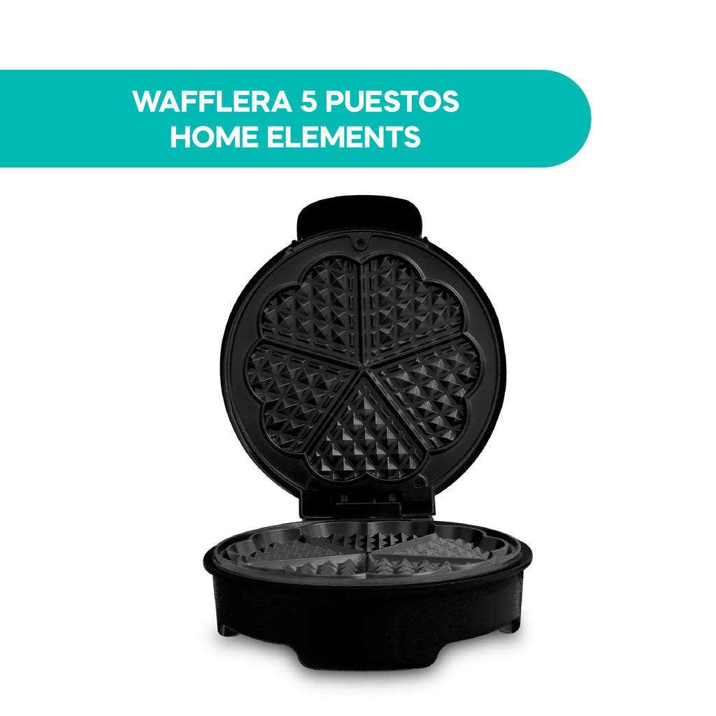 Wafflera 5 Puestos Home Elements