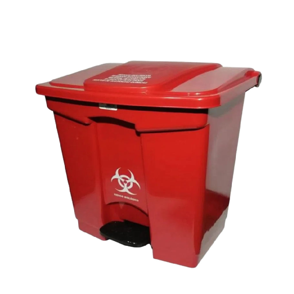 Papelera Pedal 60 Litros Roja Colplast