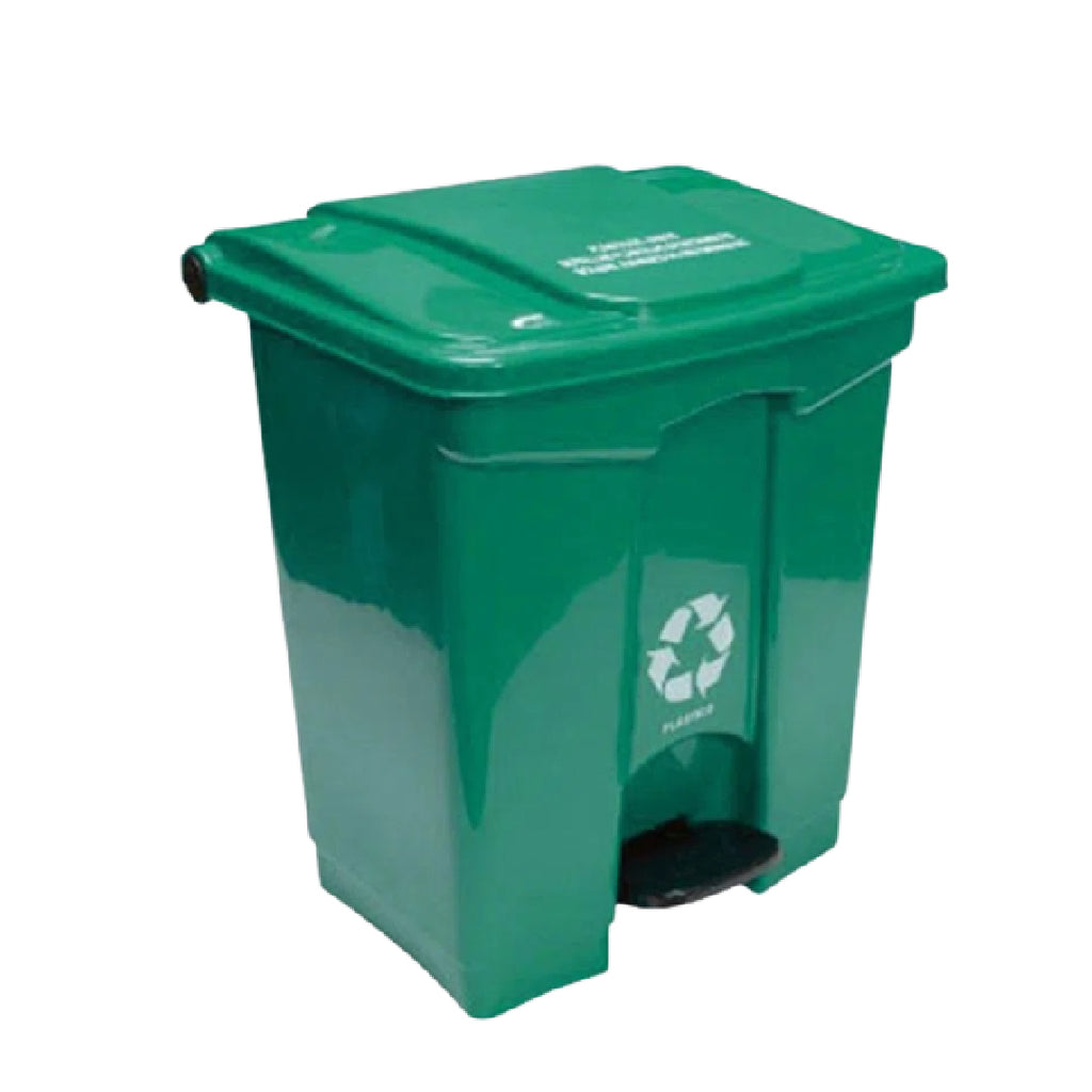 Papelera Pedal 60 Litros Verde Colplast