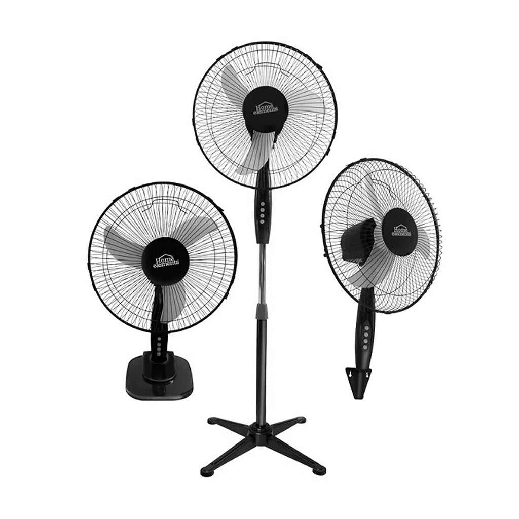 Ventilador de mesa 8 pulgadas Negro - 3 velocidades Universal